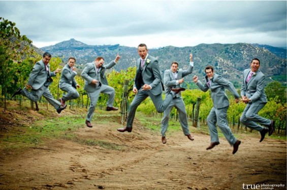wedding jumping photoshoot