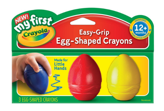 egg shaped crayons first art toddler